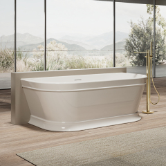 Hot Style Wholesale Back To Wall Freestanding Acrylic Bathtub TW-7795