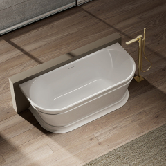 Hot Style Wholesale Back To Wall Freestanding Acrylic Bathtub TW-7795