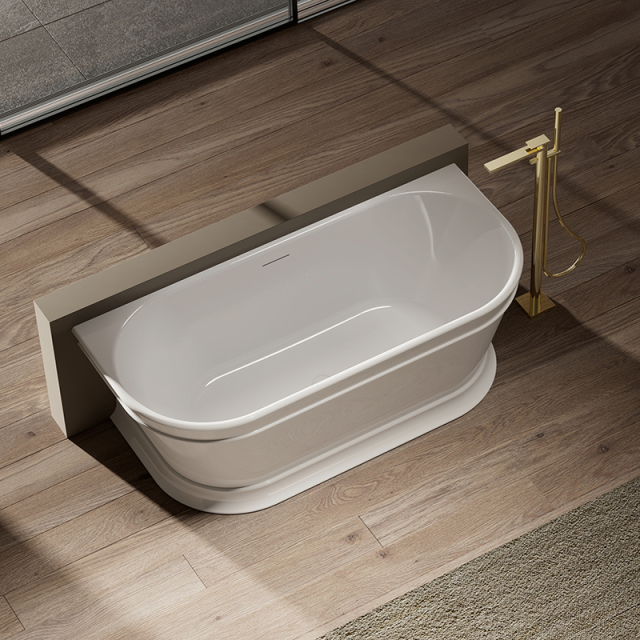 Hot Style Wholesale Back To Wall Freestanding Acrylic Bathtub TW-7795