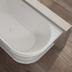 Hot Style Wholesale Back To Wall Freestanding Acrylic Bathtub TW-7795
