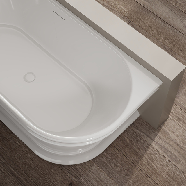 Hot Style Wholesale Back To Wall Freestanding Acrylic Bathtub TW-7795