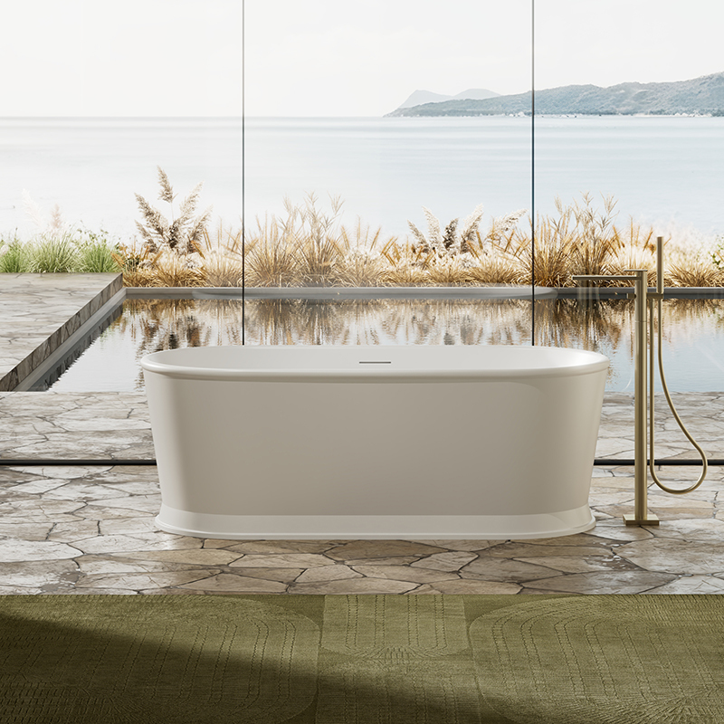 China Wholesale Factory Artificial Stone Bathtub TW-9611