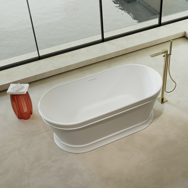 Popular Wholesale Designer Oval Freestanding Solid Surface Bathtub TW-9601