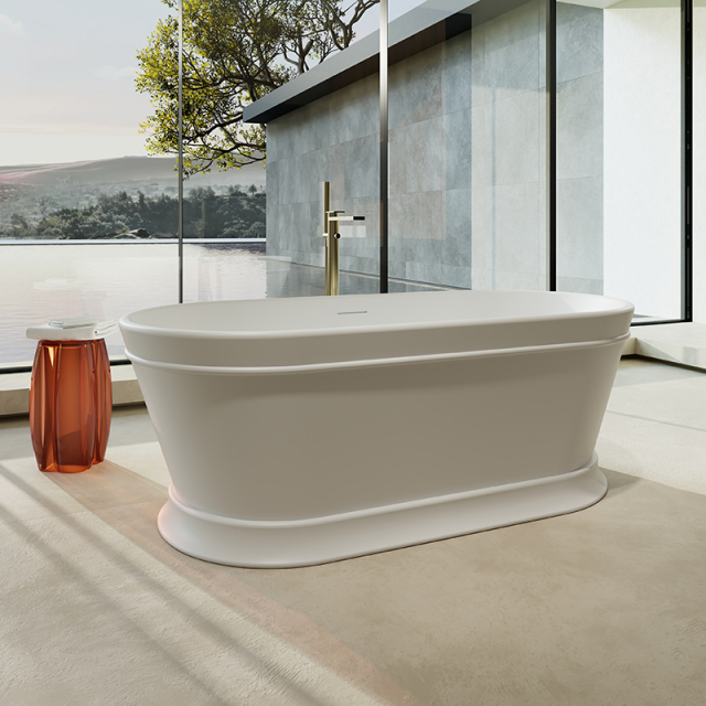 Popular Wholesale Designer Oval Freestanding Solid Surface Bathtub TW-9601