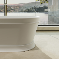 Popular Wholesale Designer Oval Freestanding Solid Surface Bathtub TW-9601