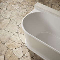 Factory Supply Quality Assurance Back to Wall Bathtub TW-9616
