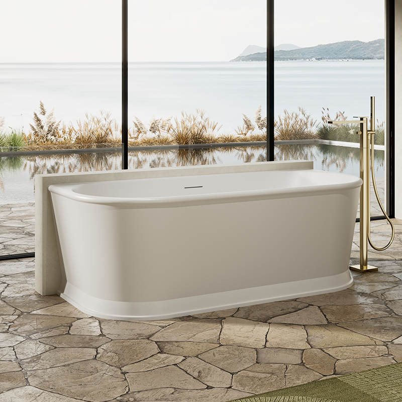 Factory Supply Quality Assurance Back to Wall Bathtub TW-9616