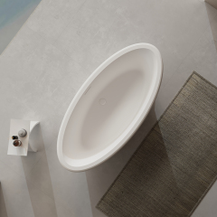 Wholesale Price Oval Freestanding Solid Surface Bathtub TW-9651
