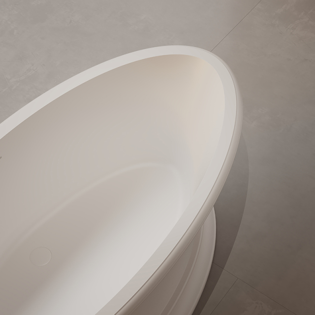 Wholesale Price Oval Freestanding Solid Surface Bathtub TW-9651