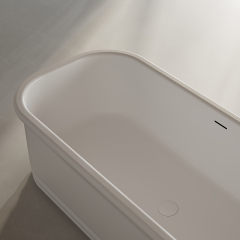Popular Wholesale Designer Oval Freestanding Solid Surface Bathtub TW-9671