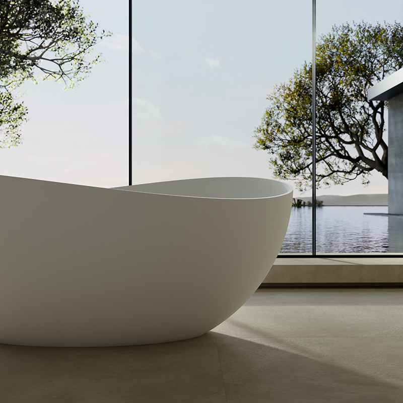 Factory Supply Quality Assurance Irregular Artificial Stone Bathtub XA-8818