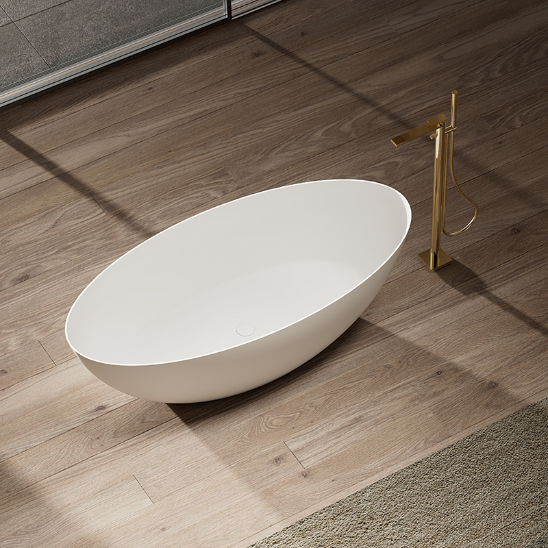 Popular Wholesale Designer Oval Freestanding Solid Surface Bathtub XA-8863