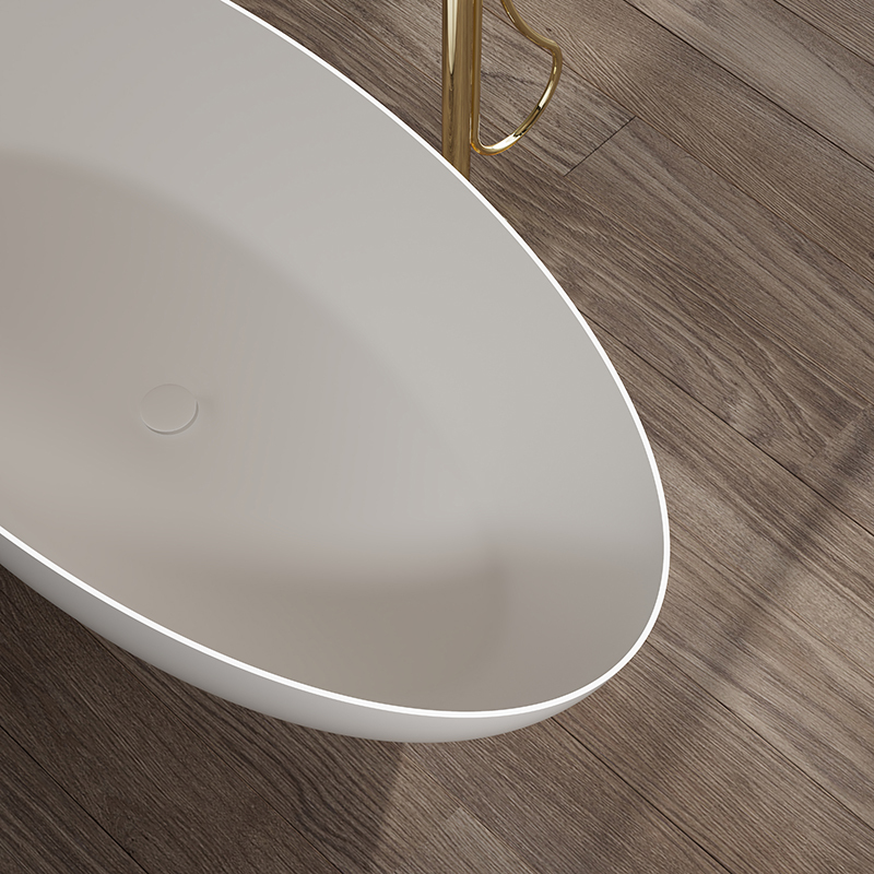 Popular Wholesale Designer Oval Freestanding Solid Surface Bathtub XA-8863