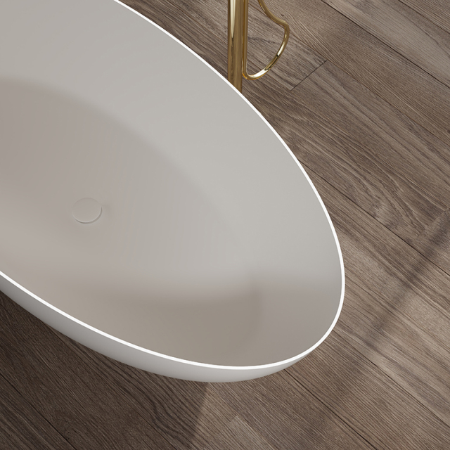 Popular Wholesale Designer Oval Freestanding Solid Surface Bathtub XA-8863