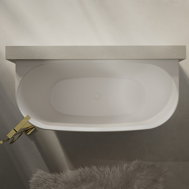 Wholesale Fashion Oval Back to Wall Bathtub XA-8896
