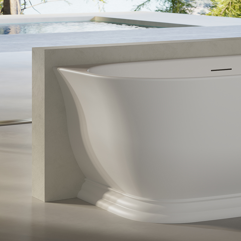 Wholesale Fashion Oval Back to Wall Bathtub XA-8896