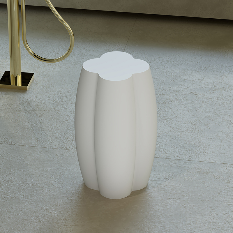 Factory Wholesale Flower Shape Solid Surface Stool L-C0831