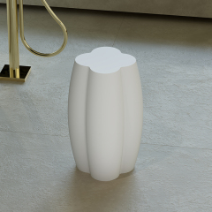 Factory Wholesale Flower Shape Solid Surface Stool L-C0831