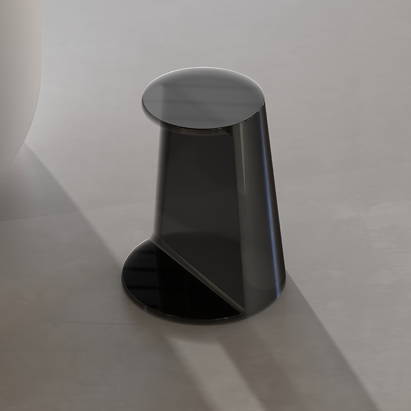 Factory Supply Quality Assurance Clear Resin Solid Surface Stool S-C0821T