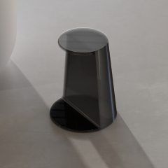 Factory Supply Quality Assurance Clear Resin Solid Surface Stool S-C0821T