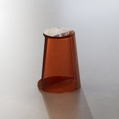 Factory Supply Quality Assurance Clear Resin Solid Surface Stool S-C0821T