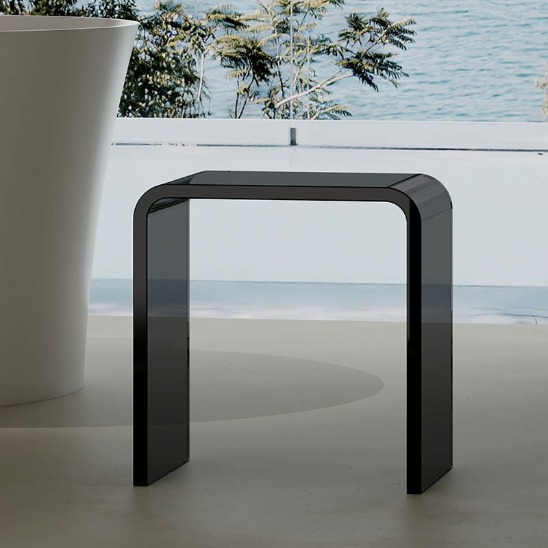Quality Wholesale Unique Design Flower Transparent Resin Stool XA-C03T