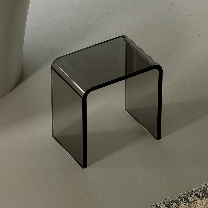 Quality Wholesale Unique Design Flower Transparent Resin Stool XA-C03T