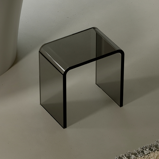 Quality Wholesale Unique Design Flower Transparent Resin Stool XA-C03T