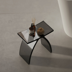 Factory Supply Quality Assurance Clear Resin Solid Surface Stool XA-C05T