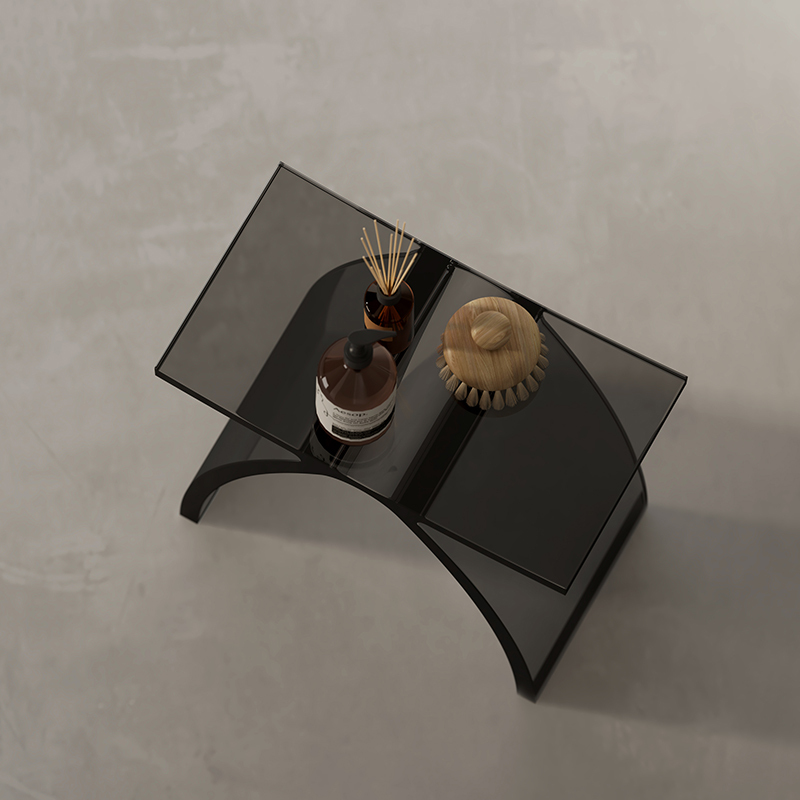 Factory Supply Quality Assurance Clear Resin Solid Surface Stool XA-C05T