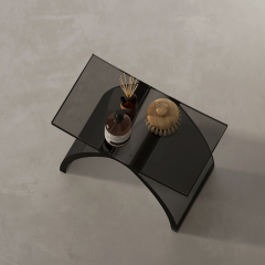 Factory Supply Quality Assurance Clear Resin Solid Surface Stool XA-C05T