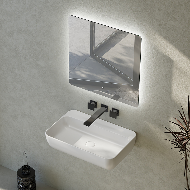 Wholesale High End Quality Colorful Solid Surface Wall Hung Wash Basin TW-G201