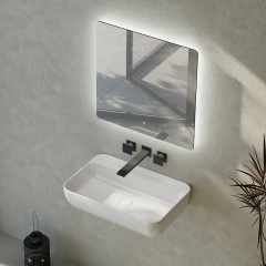Wholesale High End Quality Colorful Solid Surface Wall Hung Wash Basin TW-G201