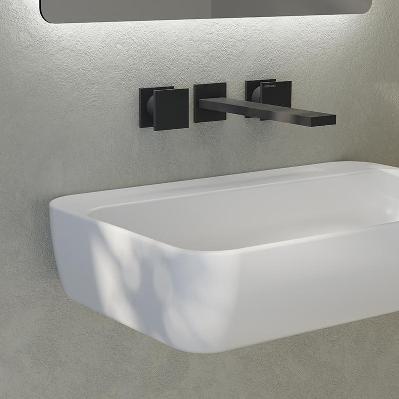 Wholesale High End Quality Colorful Solid Surface Wall Hung Wash Basin TW-G201
