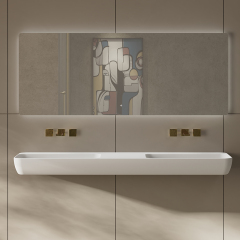 Wholesale High End Quality Wall Hung Solid Surface Wash Basin TW-G205