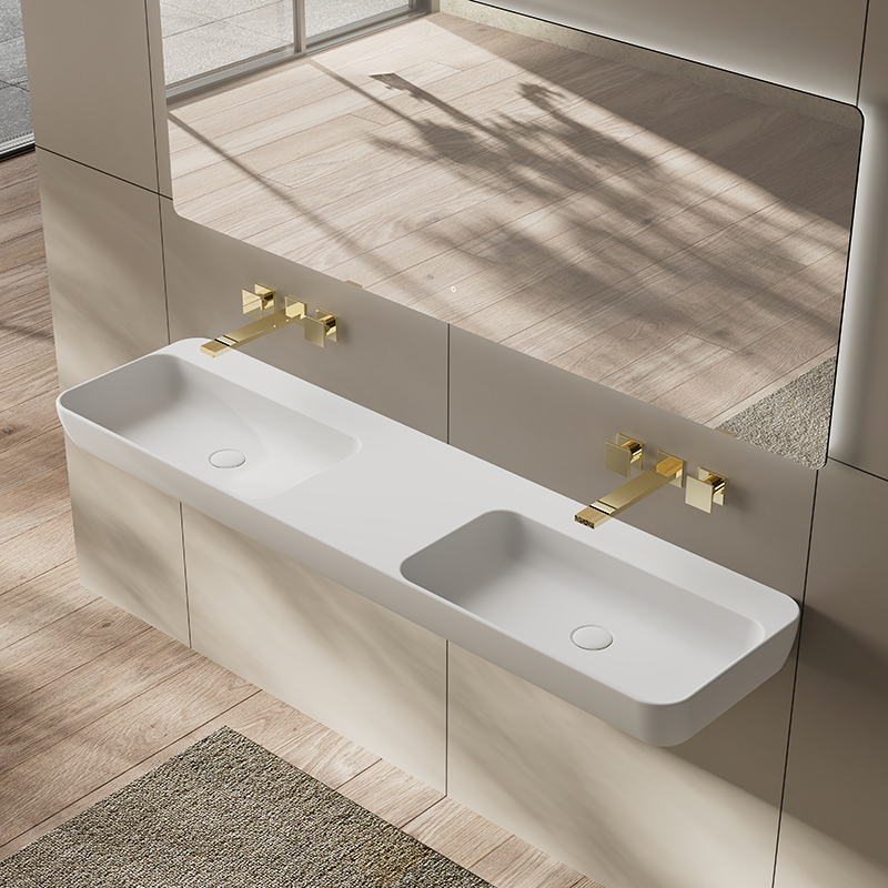 Wholesale High End Quality Wall Hung Solid Surface Wash Basin TW-G205