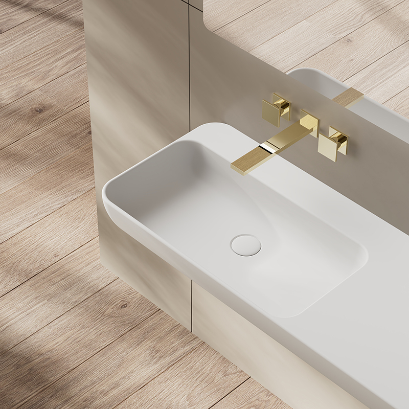 Wholesale High End Quality Wall Hung Solid Surface Wash Basin TW-G205