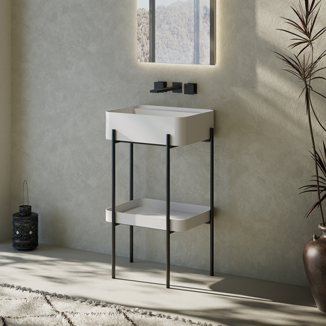 Console Sink With Shelf Floor Bathroom Cabinet WBL-9701