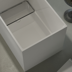 Popular Wholesale Designer Glossy White Acrylic Bathtub XA-156
