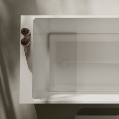 Popular Wholesale Designer Glossy White Acrylic Bathtub XA-156