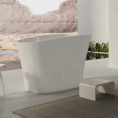 Popular Wholesale Designer Glossy White Acrylic Bathtub XA-157
