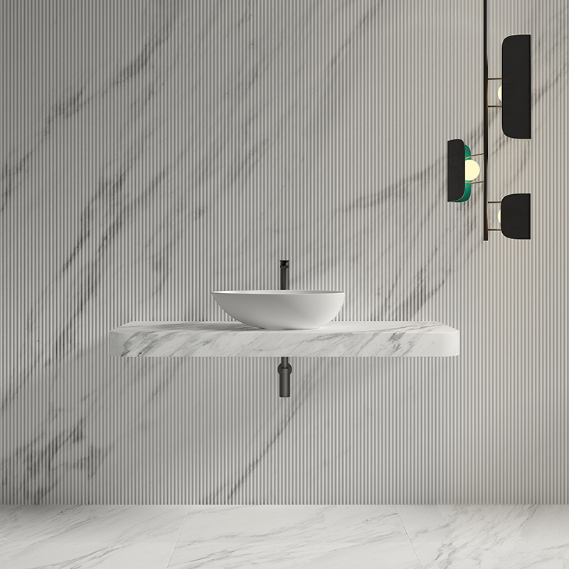 Popular Wholesale Designer Above Counter Top Solid Surface Wash Basin XA-A75
