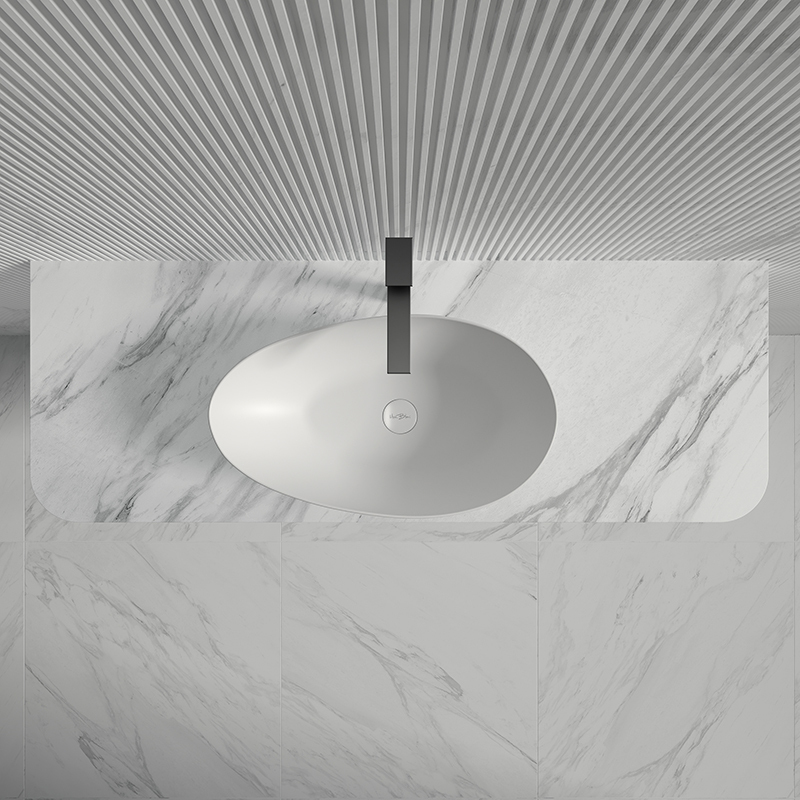 Popular Wholesale Designer Above Counter Top Solid Surface Wash Basin XA-A75