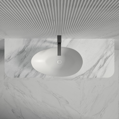 Popular Wholesale Designer Above Counter Top Solid Surface Wash Basin XA-A75