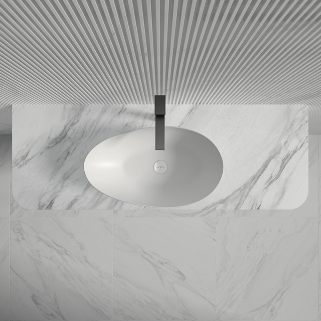 Popular Wholesale Designer Above Counter Top Solid Surface Wash Basin XA-A75