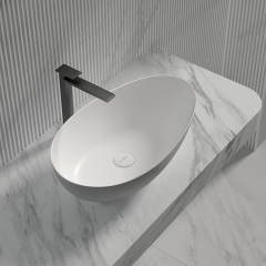 Popular Wholesale Designer Above Counter Top Solid Surface Wash Basin XA-A75