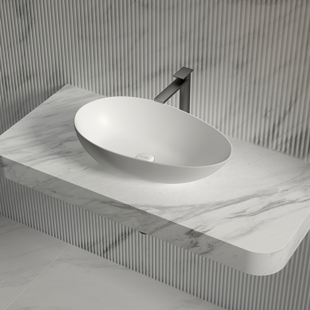 Popular Wholesale Designer Above Counter Top Solid Surface Wash Basin XA-A75