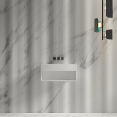Exporter Wall-Mount Solid Surface Single Bathroom Sink TW-G72