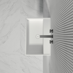 Exporter Wall-Mount Solid Surface Single Bathroom Sink TW-G72