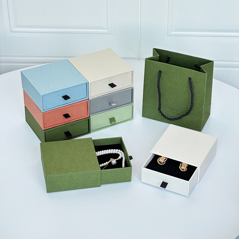 Multicolor drawer-style jewelry box